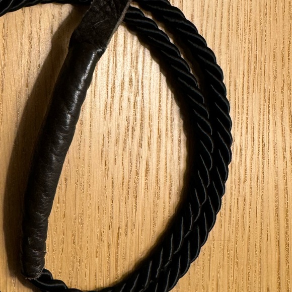 Genuine Leather Satin Twist Gold Belt - Picture 4 of 4